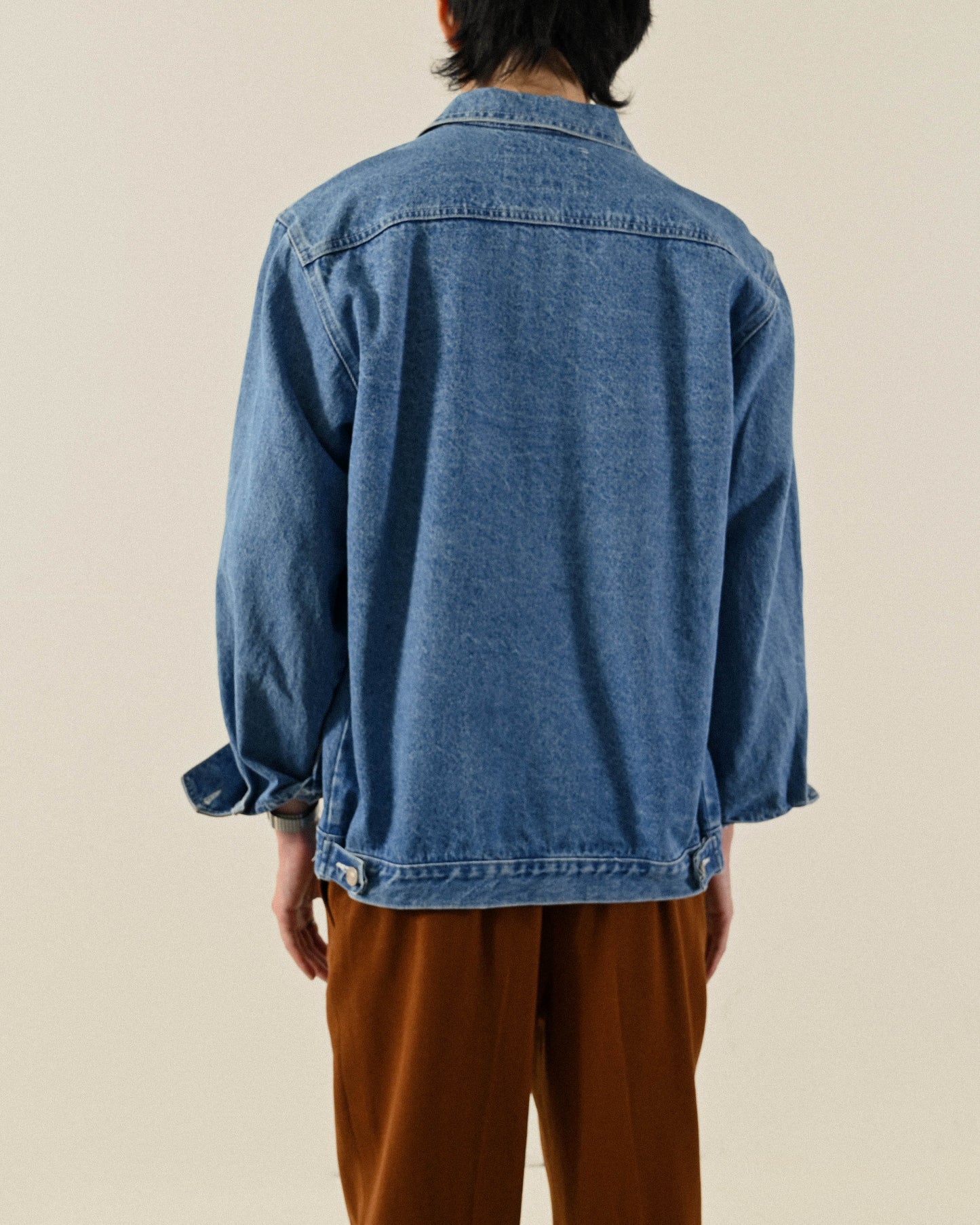 俐落輪廓牛仔古著夾克外套