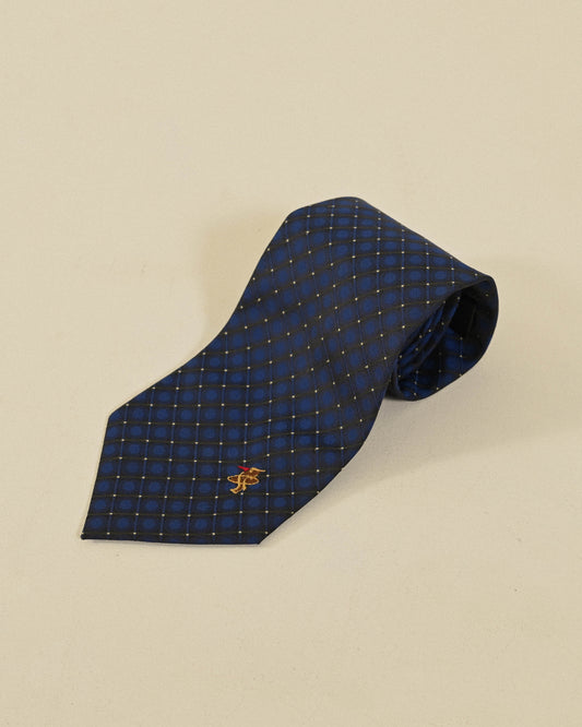 刺繡綴飾緹花古著領帶