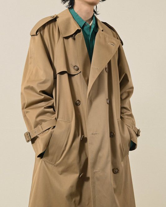 London Fog寬大輪廓經典版型古著風衣