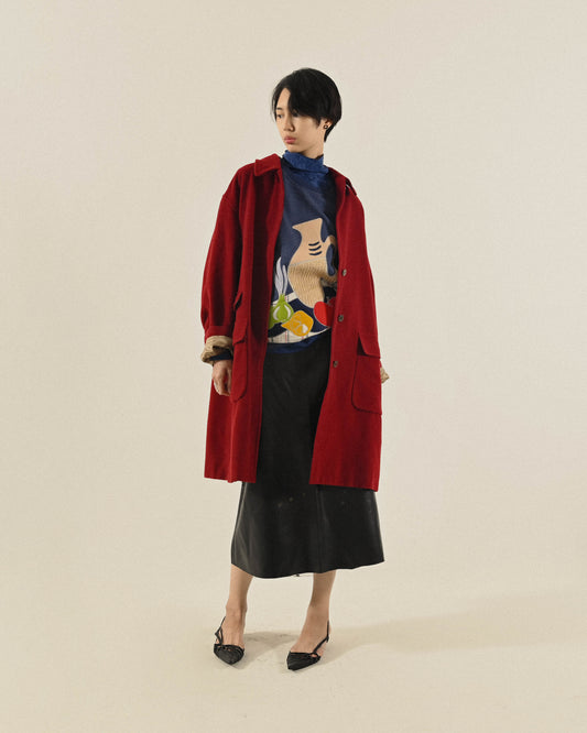 Paul Smith經典版型毛料古著大衣