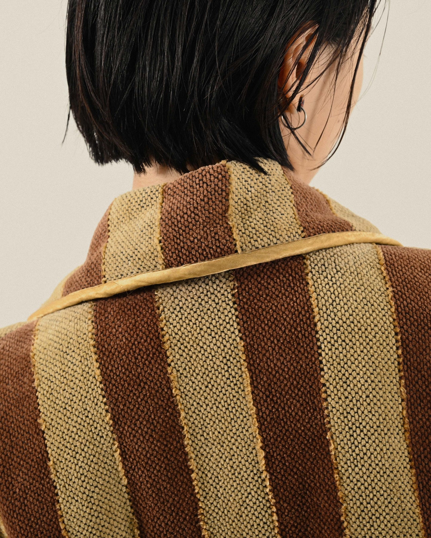 芬蘭製Annikki Karvinen寬鬆緹花古著外套