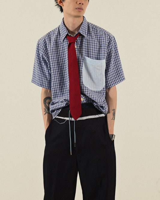 針織毛料純色古著領帶