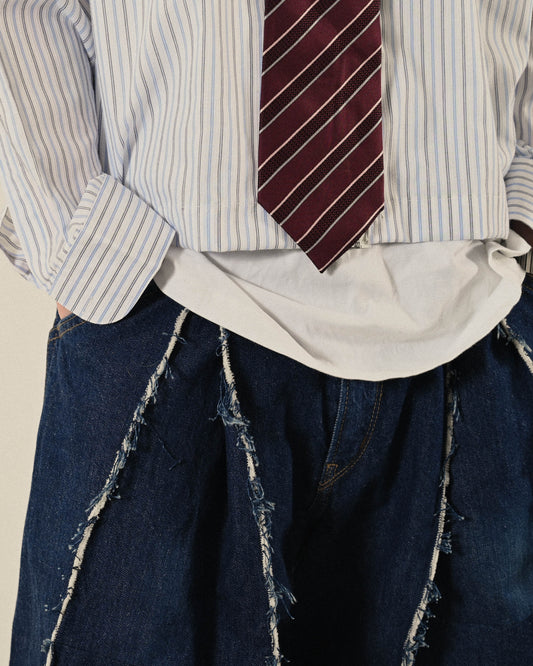 緹花面料斜紋古著領帶