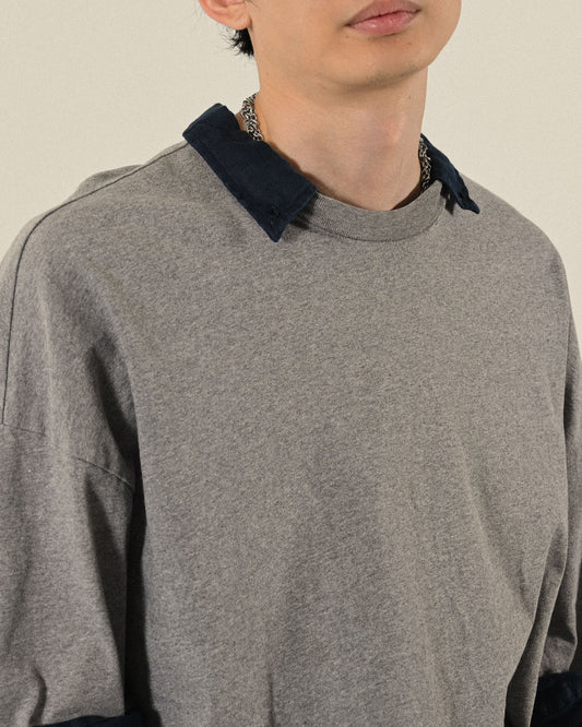 Upcycling假兩件式古著上衣