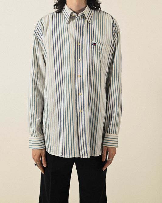 Tommy Hilfiger條紋古著襯衫