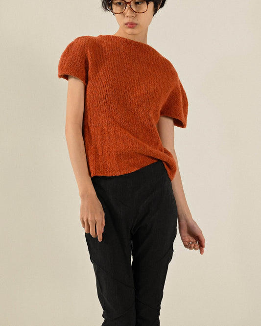 鏤空設計義大利製針織古著上衣