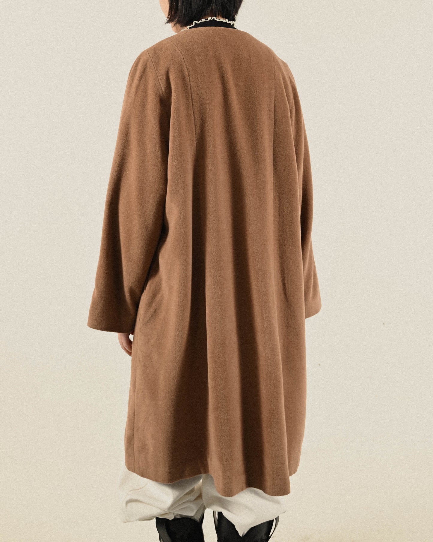 日本製100%安哥拉兔毛古著大衣