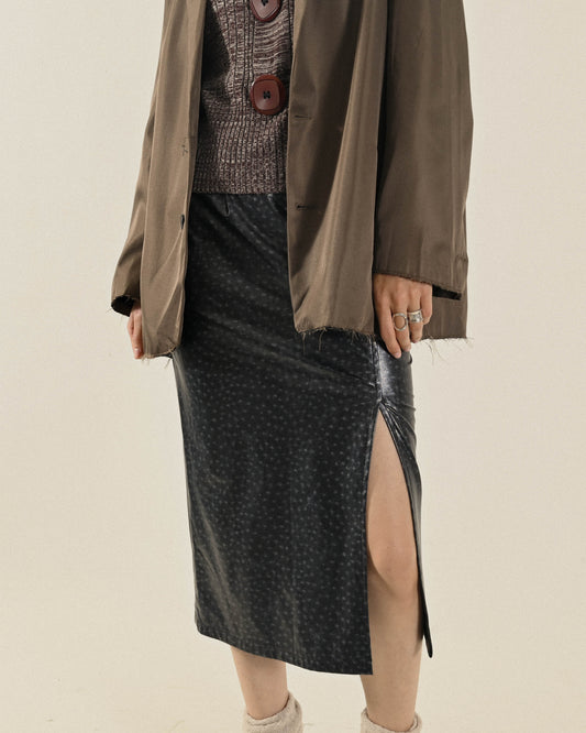 破壞鬚邊設計古著西裝外套