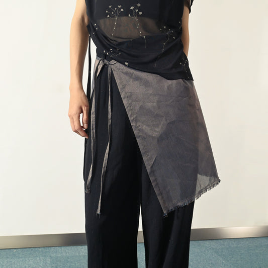 Upcycling綁帶圍裙古著褲