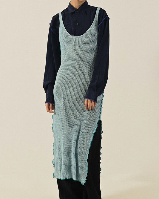 Upcycling針織長版古著洋裝