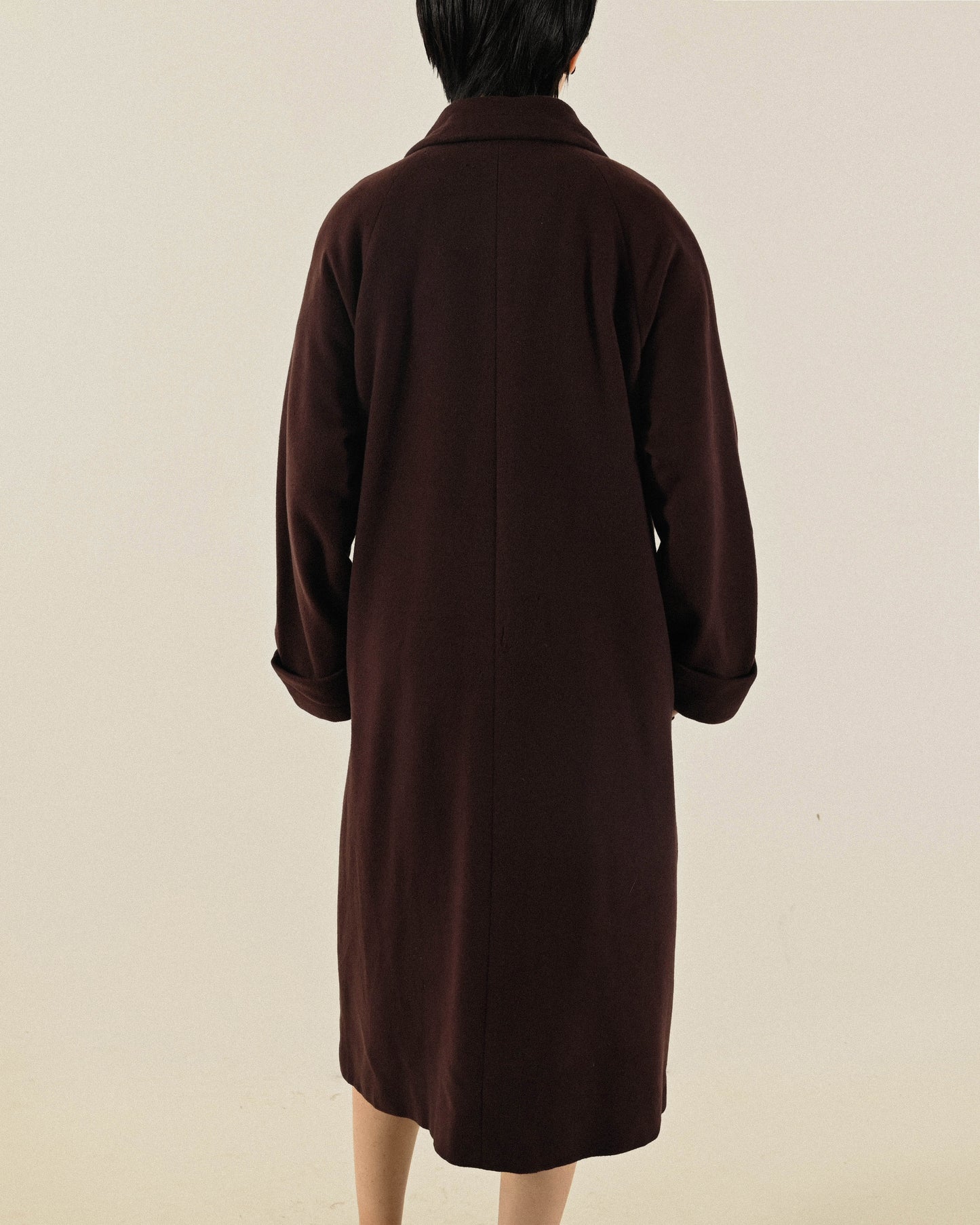 日本製100%喀什米爾羊毛古著大衣