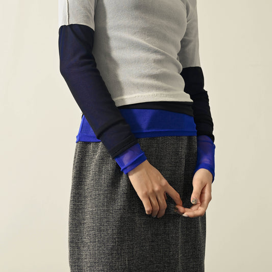 Upcycling兩件套組紗質古著上衣