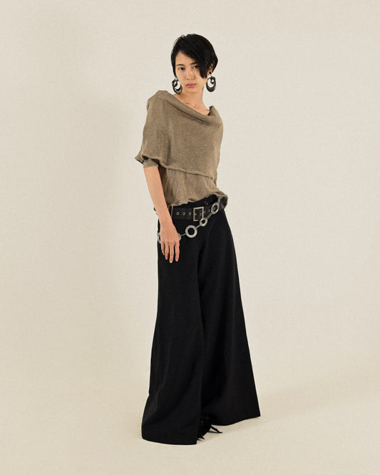 Upcycling日本製反折設計針織古著上衣