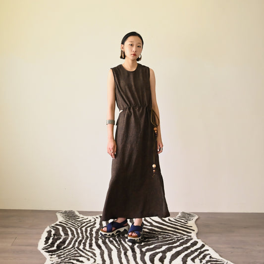 Upcycling鏤空細節抽繩古著洋裝