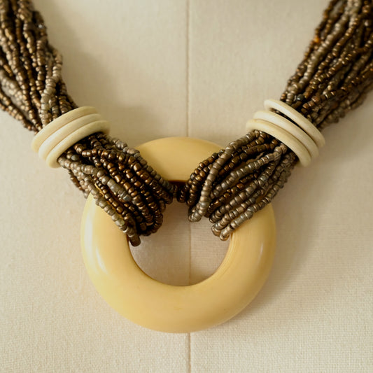 民俗風格串珠古董項鍊