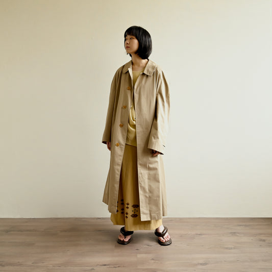 DAKS長版寬鬆古著風衣