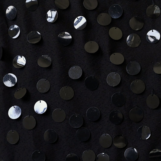 Upcycling亮片綴飾高腰古著裙