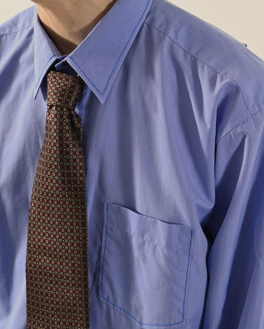 寬版緹花古著領帶