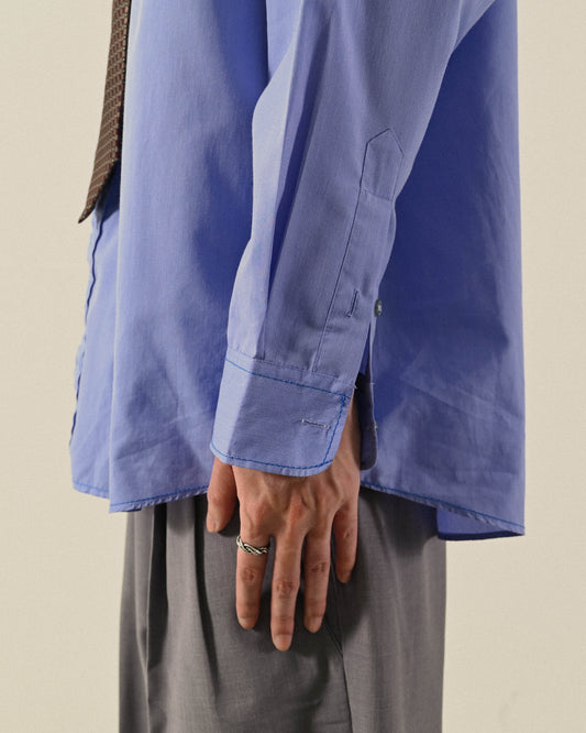 裝飾縫線經典輪廓古著襯衫