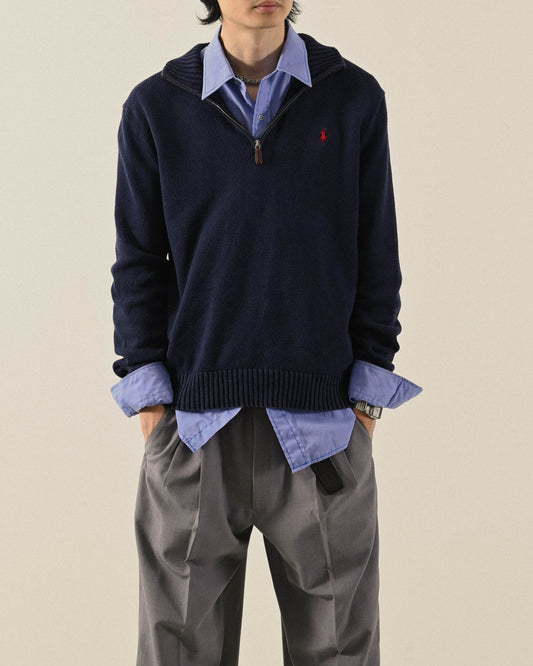 Polo Ralph Lauren半開襟針織古著上衣