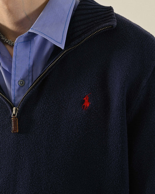 Polo Ralph Lauren半開襟針織古著上衣
