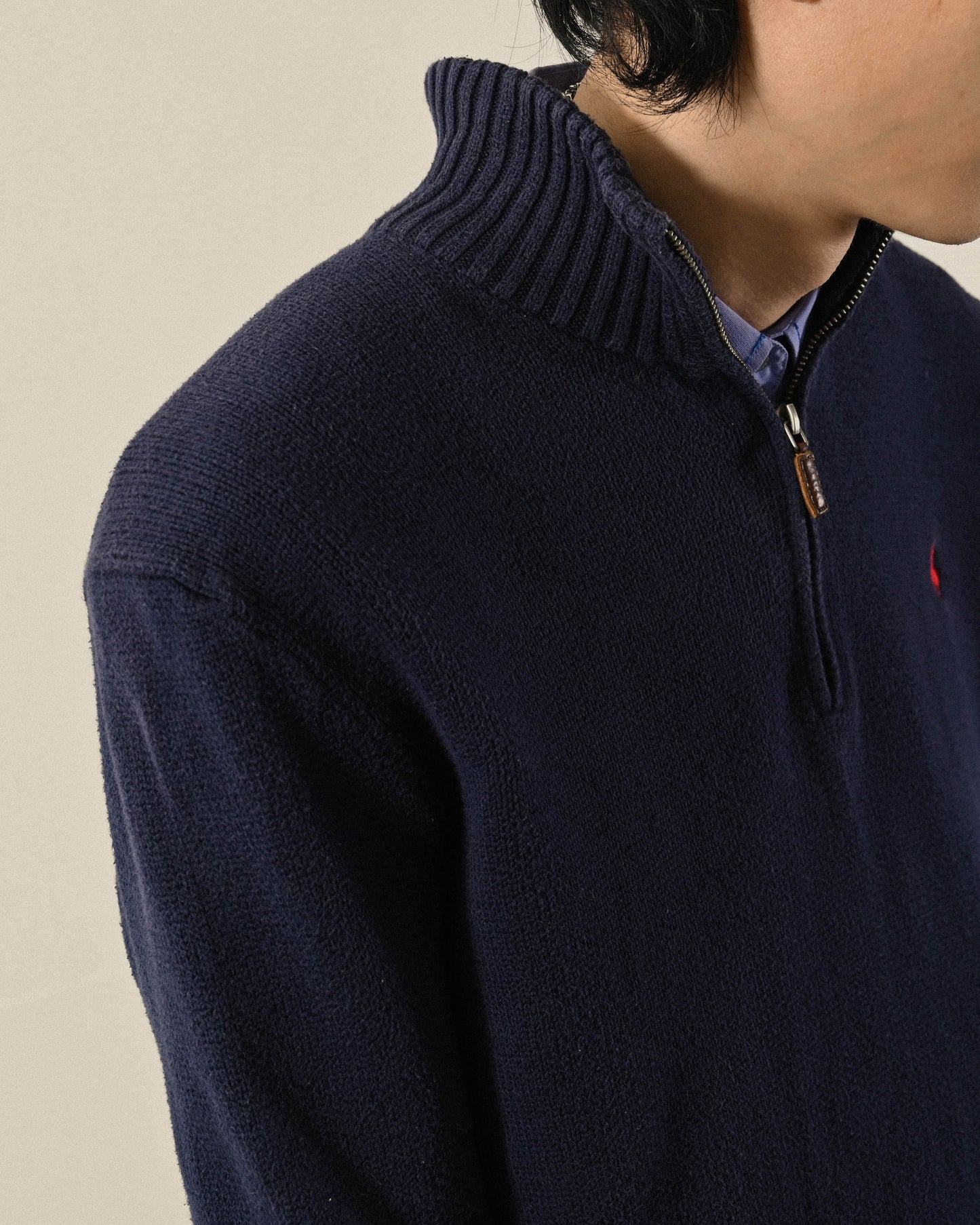 Polo Ralph Lauren半開襟針織古著上衣