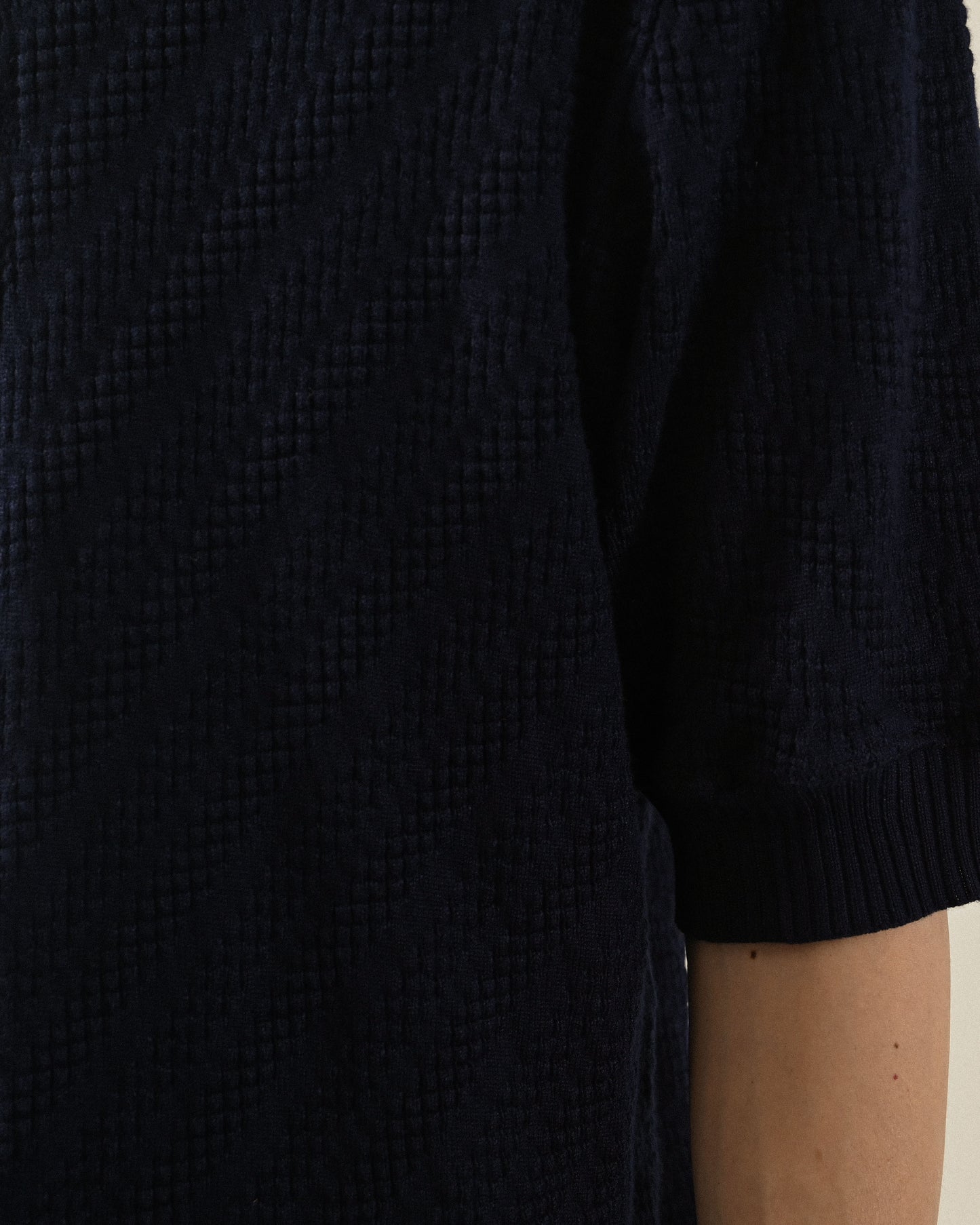 紋理針織寬鬆古著上衣