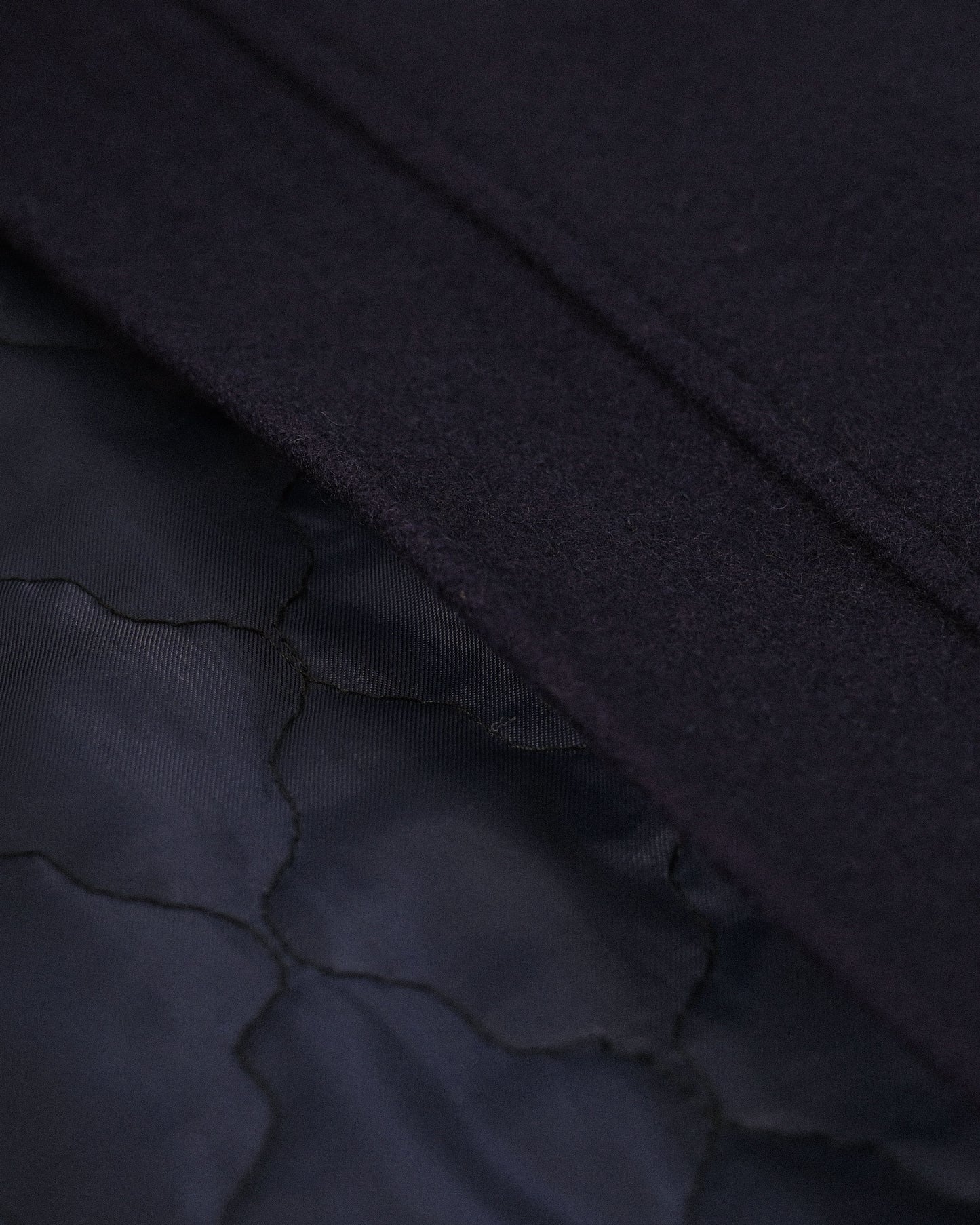 厚實毛料鋪棉古著夾克外套