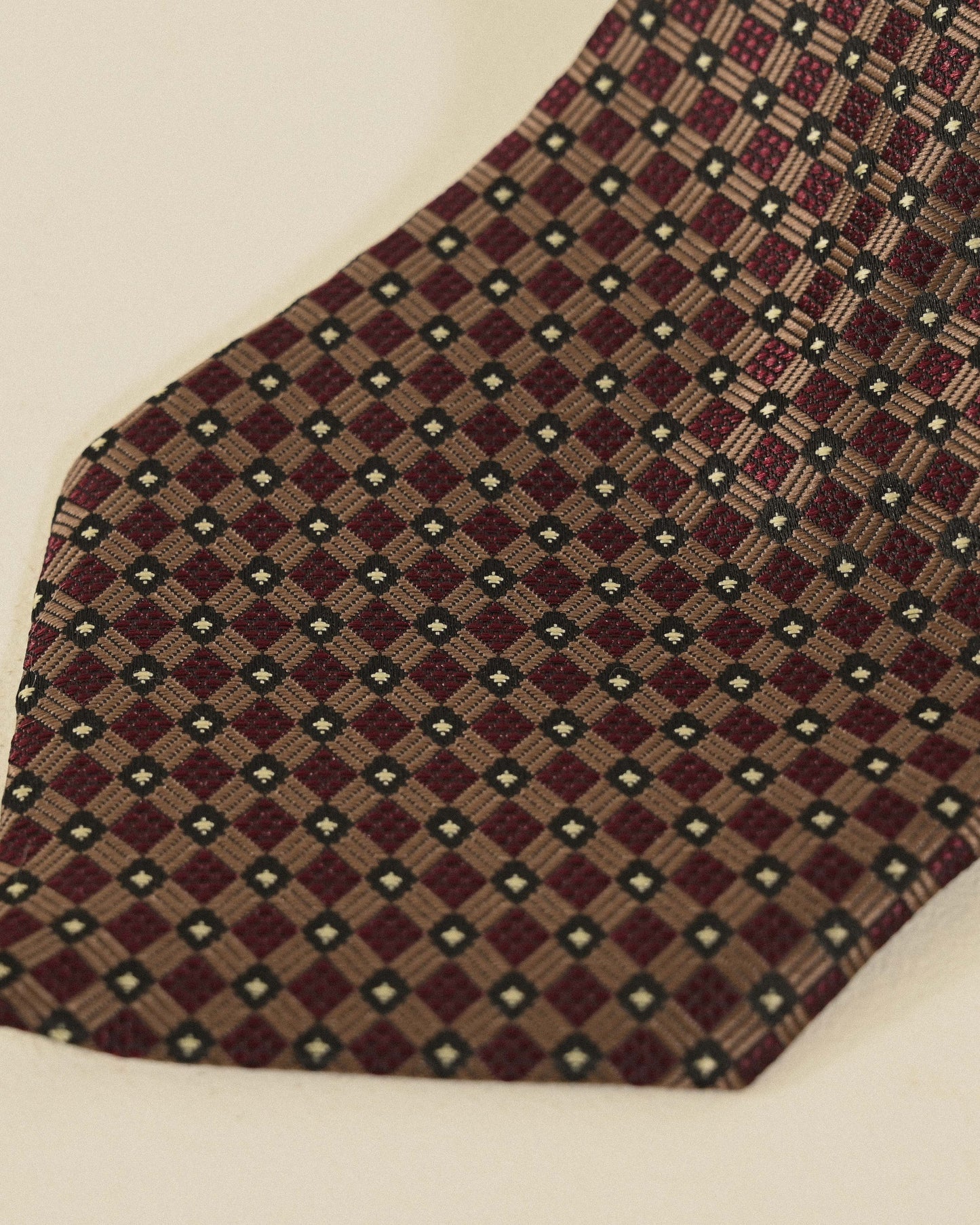 寬版緹花古著領帶