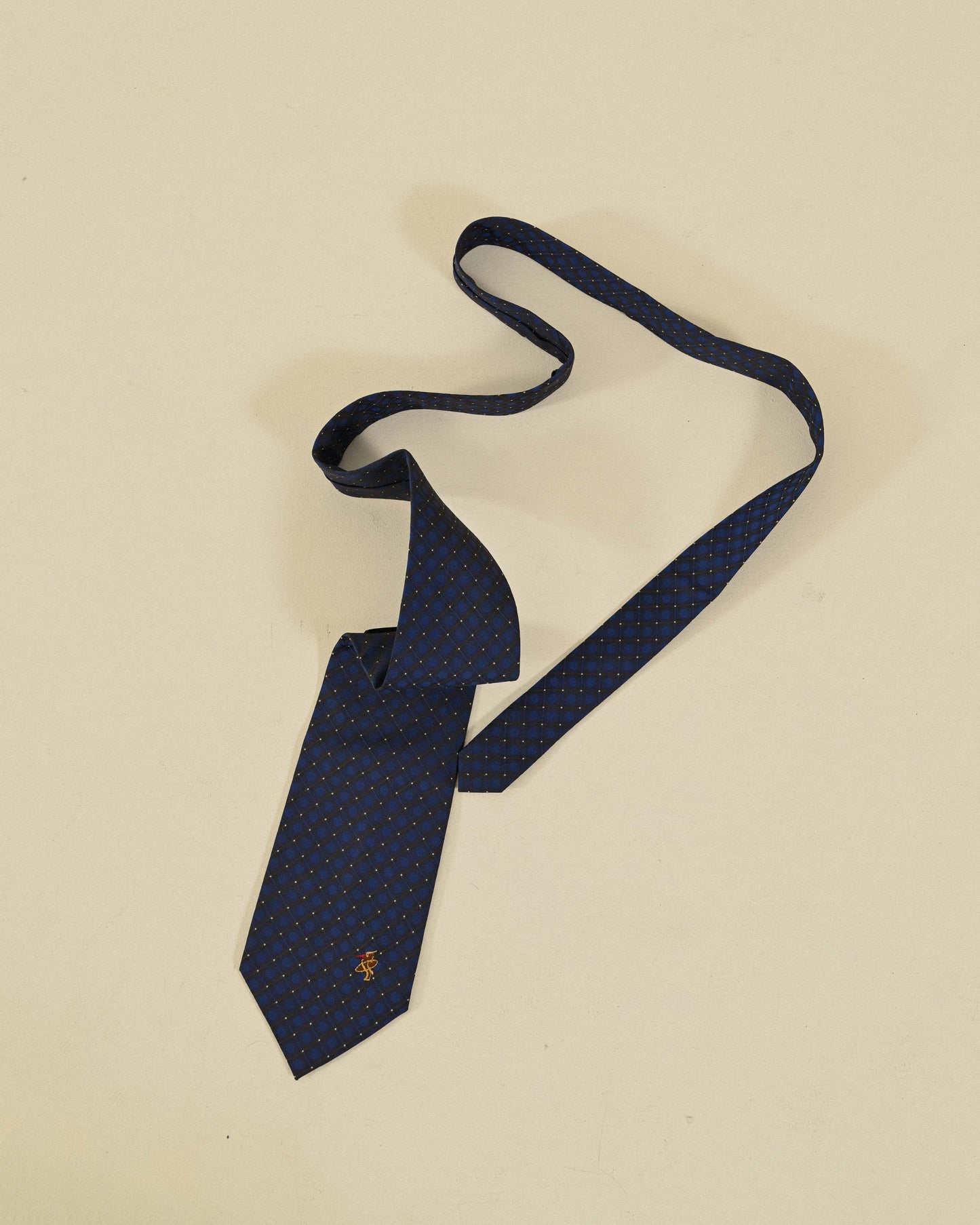 刺繡綴飾緹花古著領帶