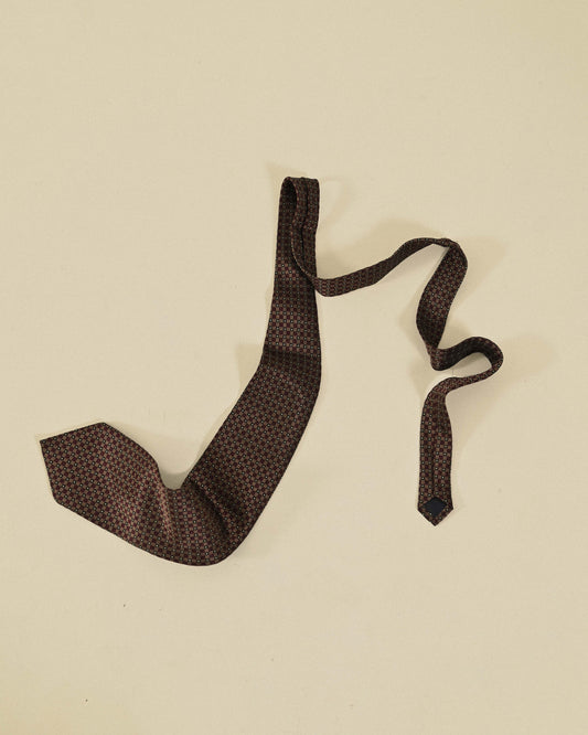 寬版緹花古著領帶