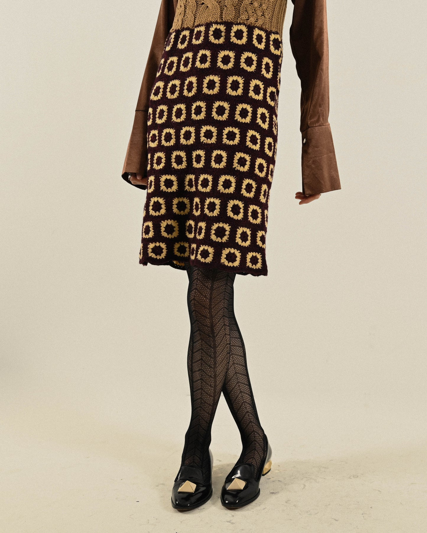 Upcycling細肩帶針織古著洋裝