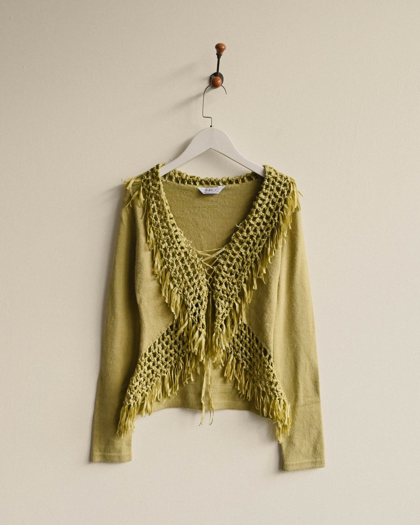 鏤空編織針織古著毛衣