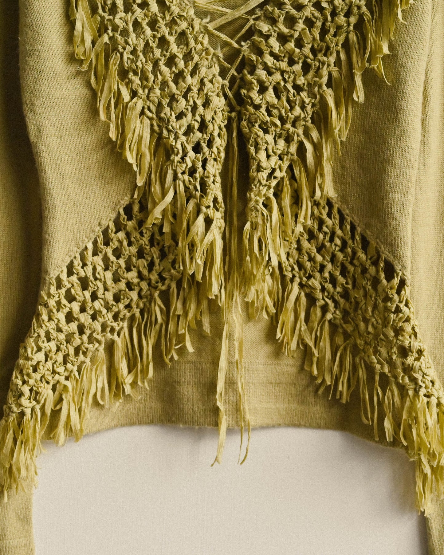 鏤空編織針織古著毛衣