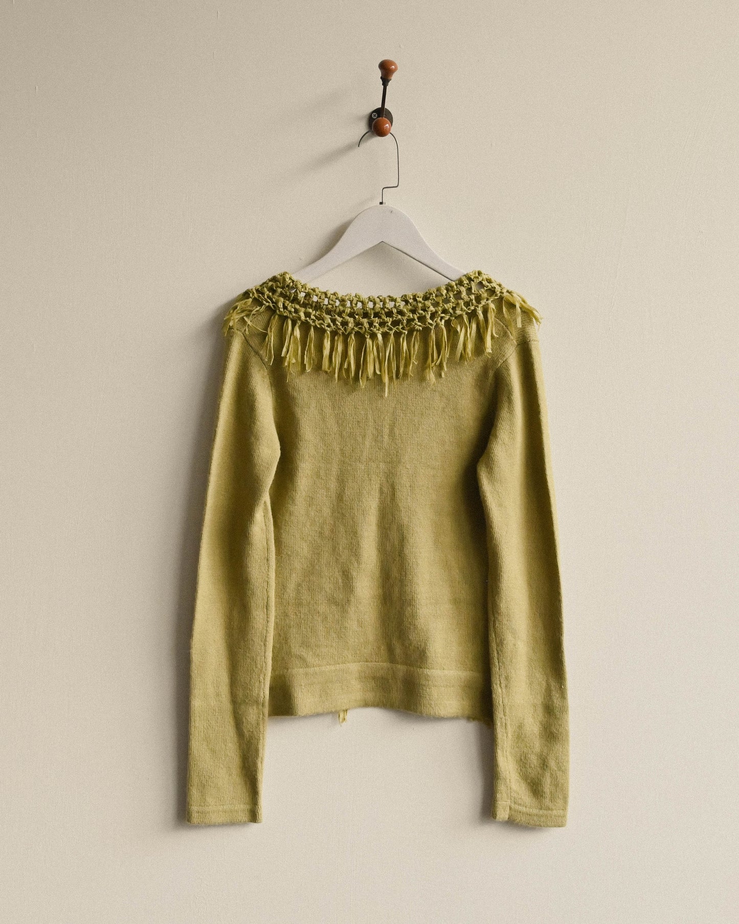 鏤空編織針織古著毛衣