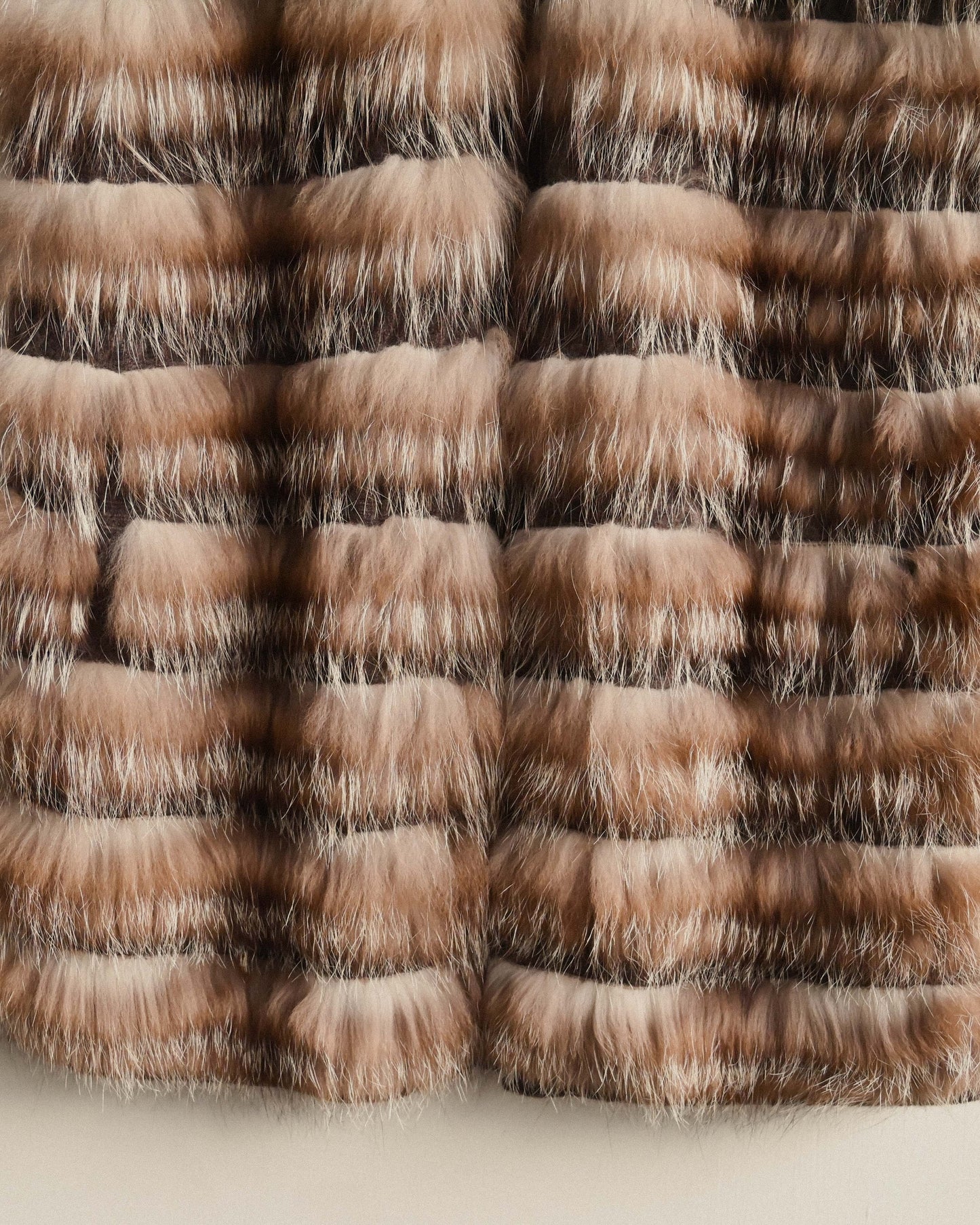 皮草綴飾喀什米爾古著毛衣外套