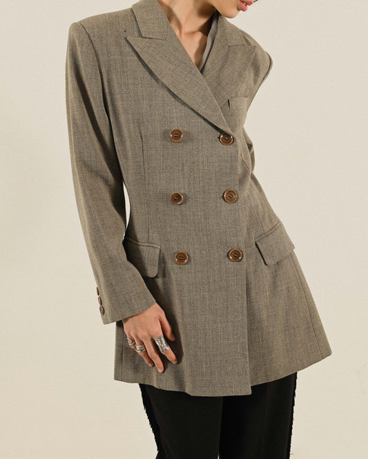 Max Mara義大利製雙襟古著西裝外套