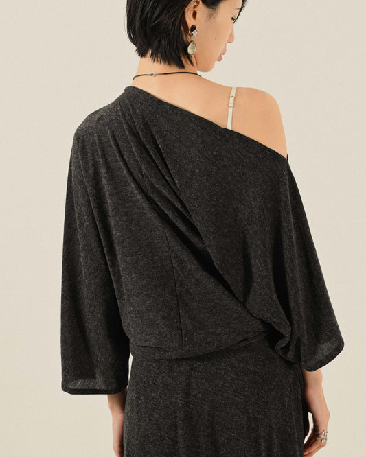 Upcycling解構針織長版古著洋裝