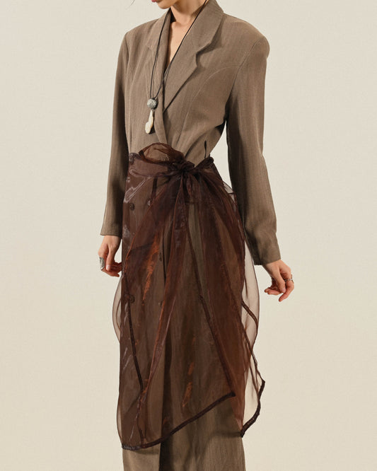 光澤紗質綁結飾片