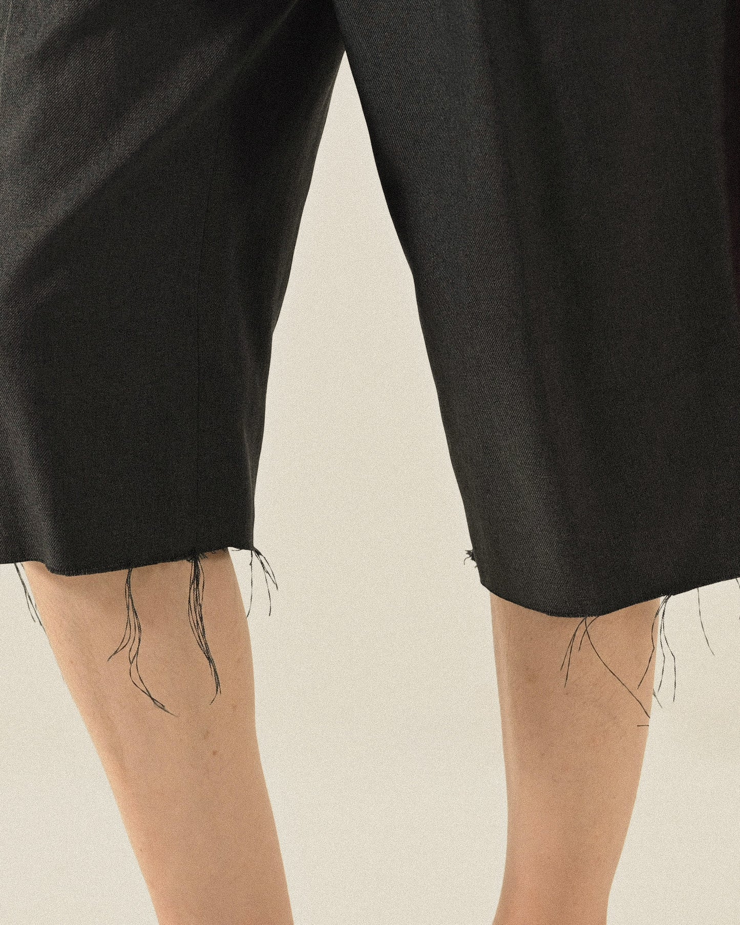 鬚邊設計古著五分褲