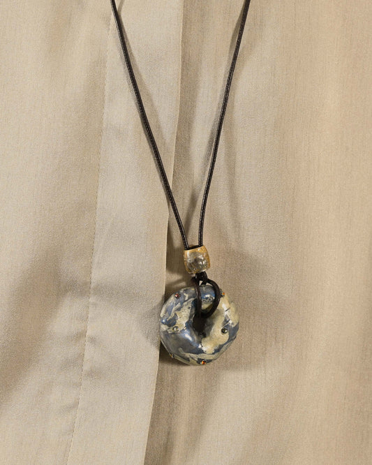 複合材質繪彩墜飾長鏈