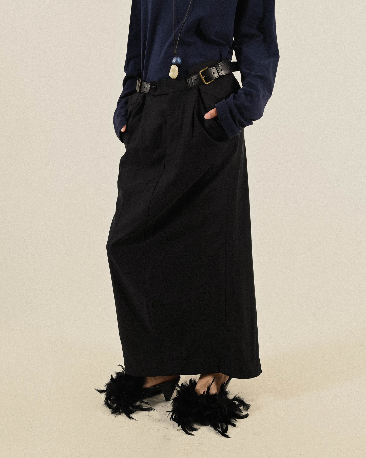 Upcycling解構設計古著長裙