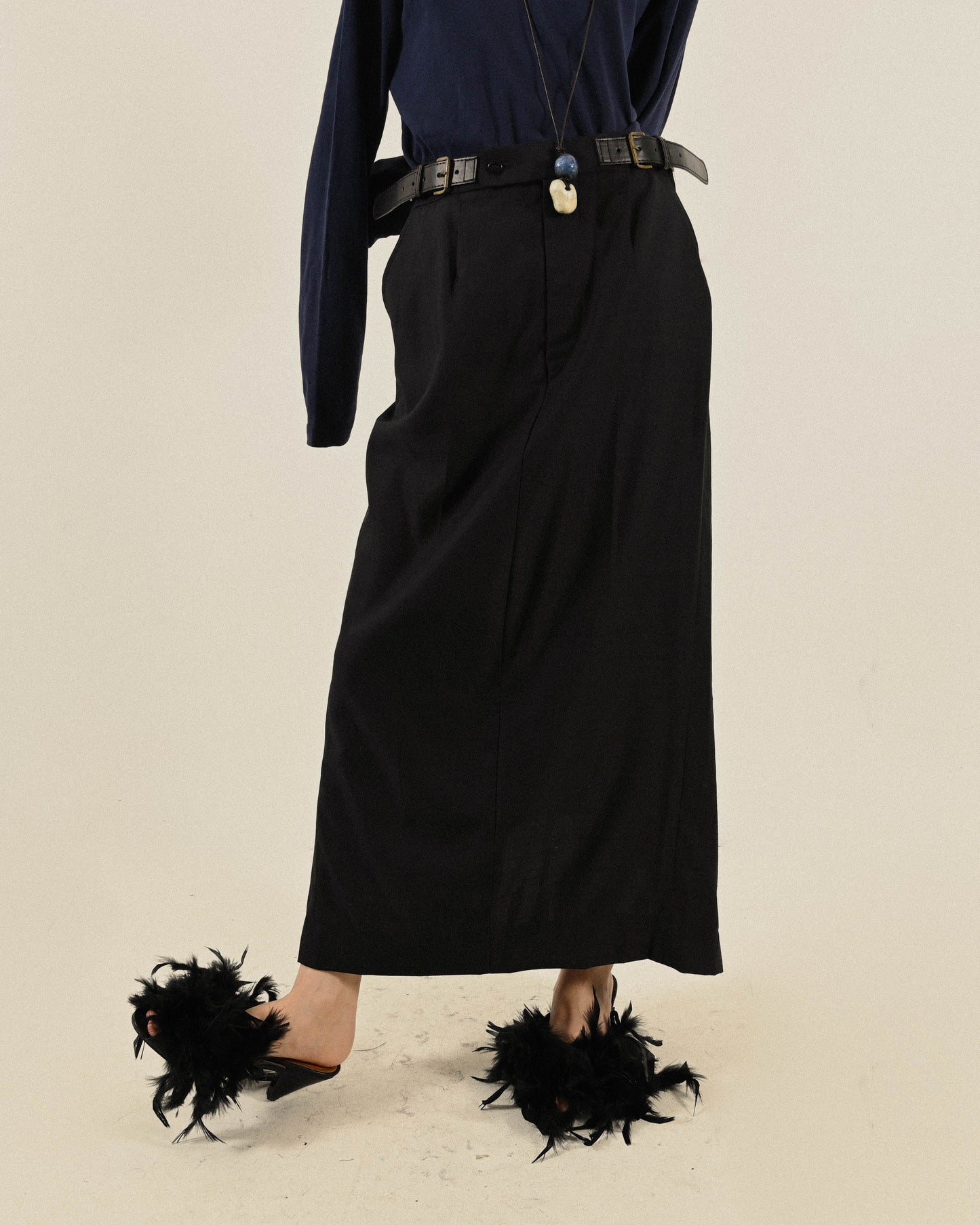 Upcycling解構設計古著長裙