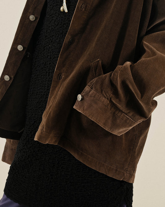 Versace Jeans寬鬆輪廓燈芯絨古著外套