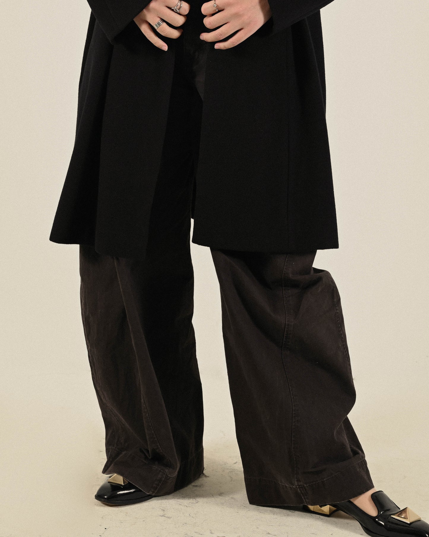 日本製100%喀什米爾羊毛古著大衣