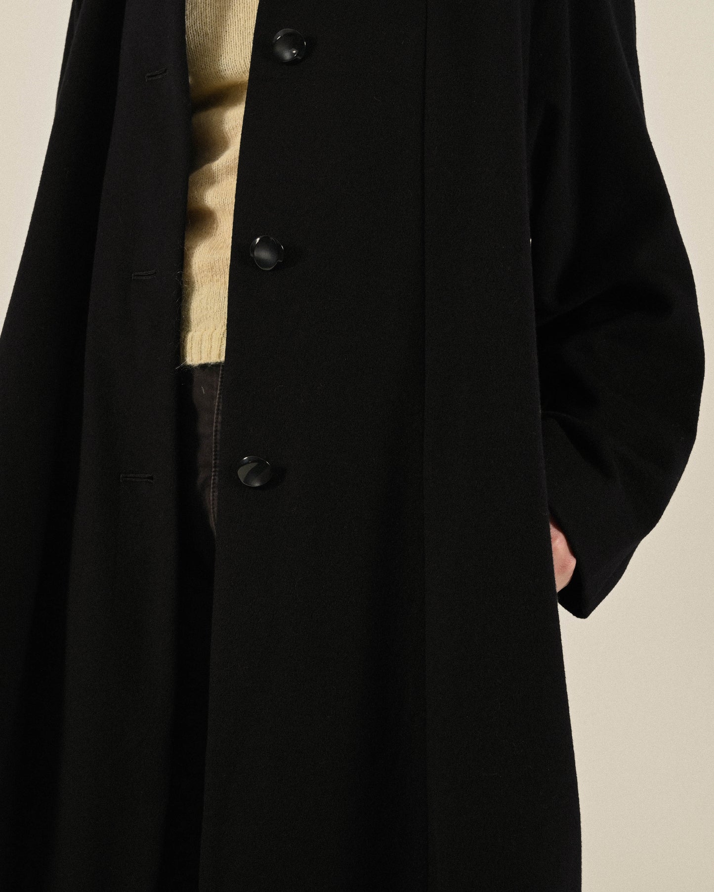 日本製100%喀什米爾羊毛古著大衣