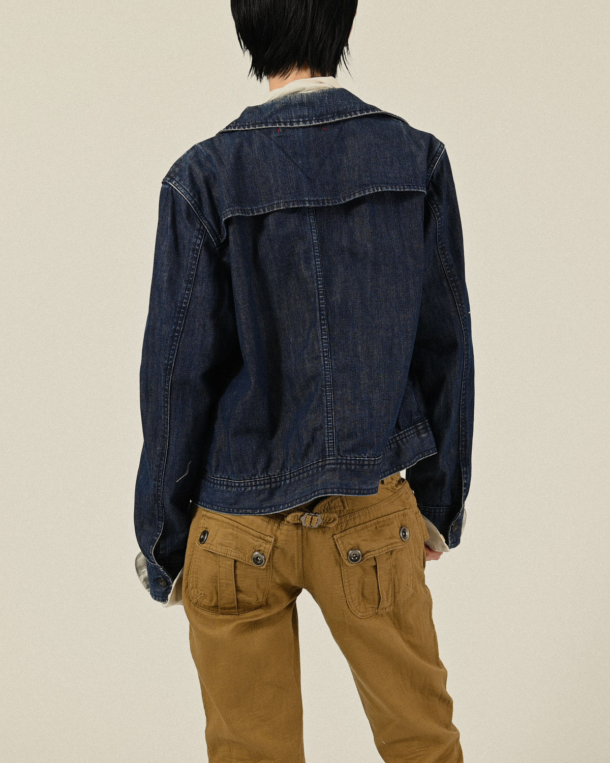 Tommy Hilfiger雙排釦牛仔古著夾克外套