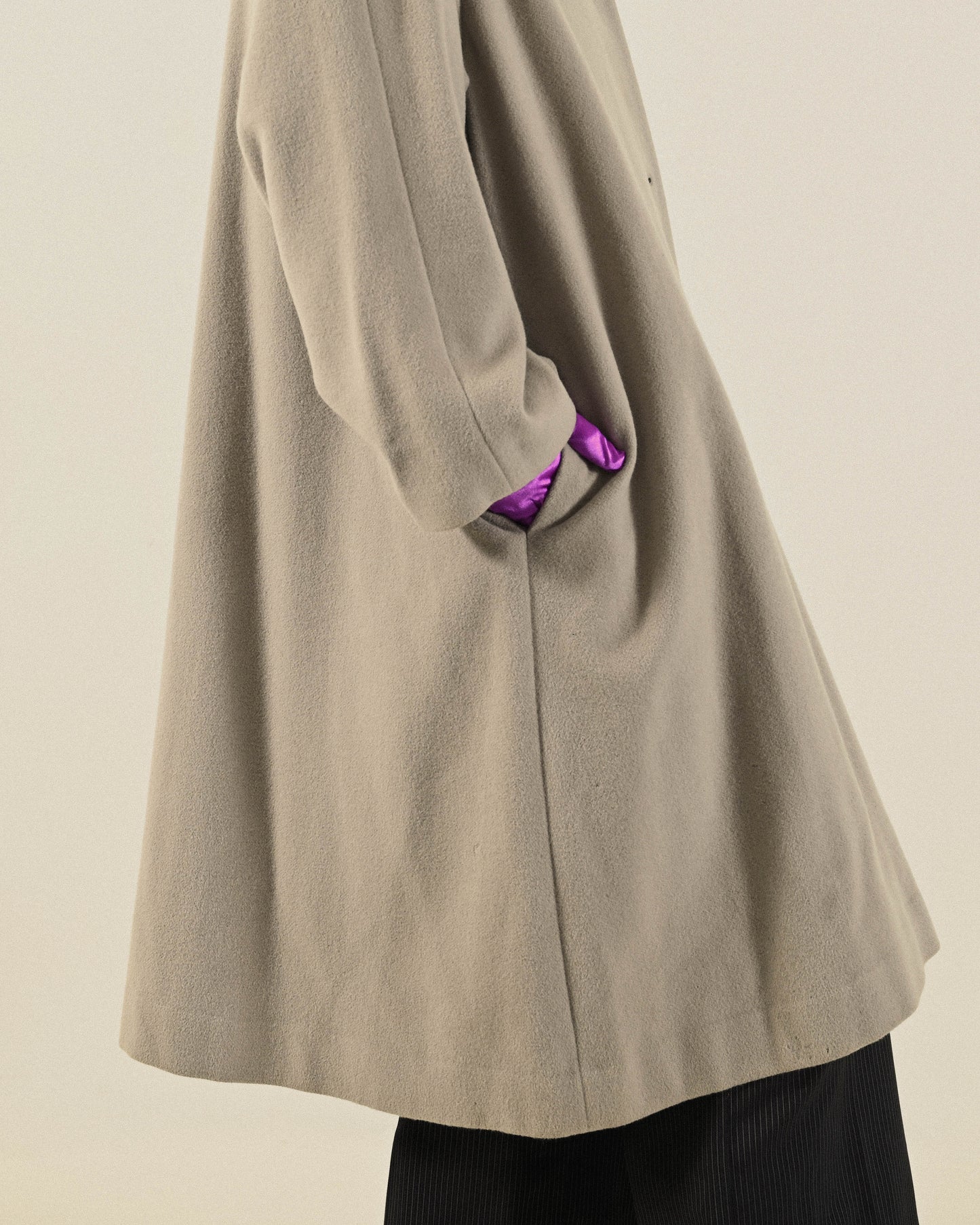 日本製100%安哥拉兔毛古著大衣