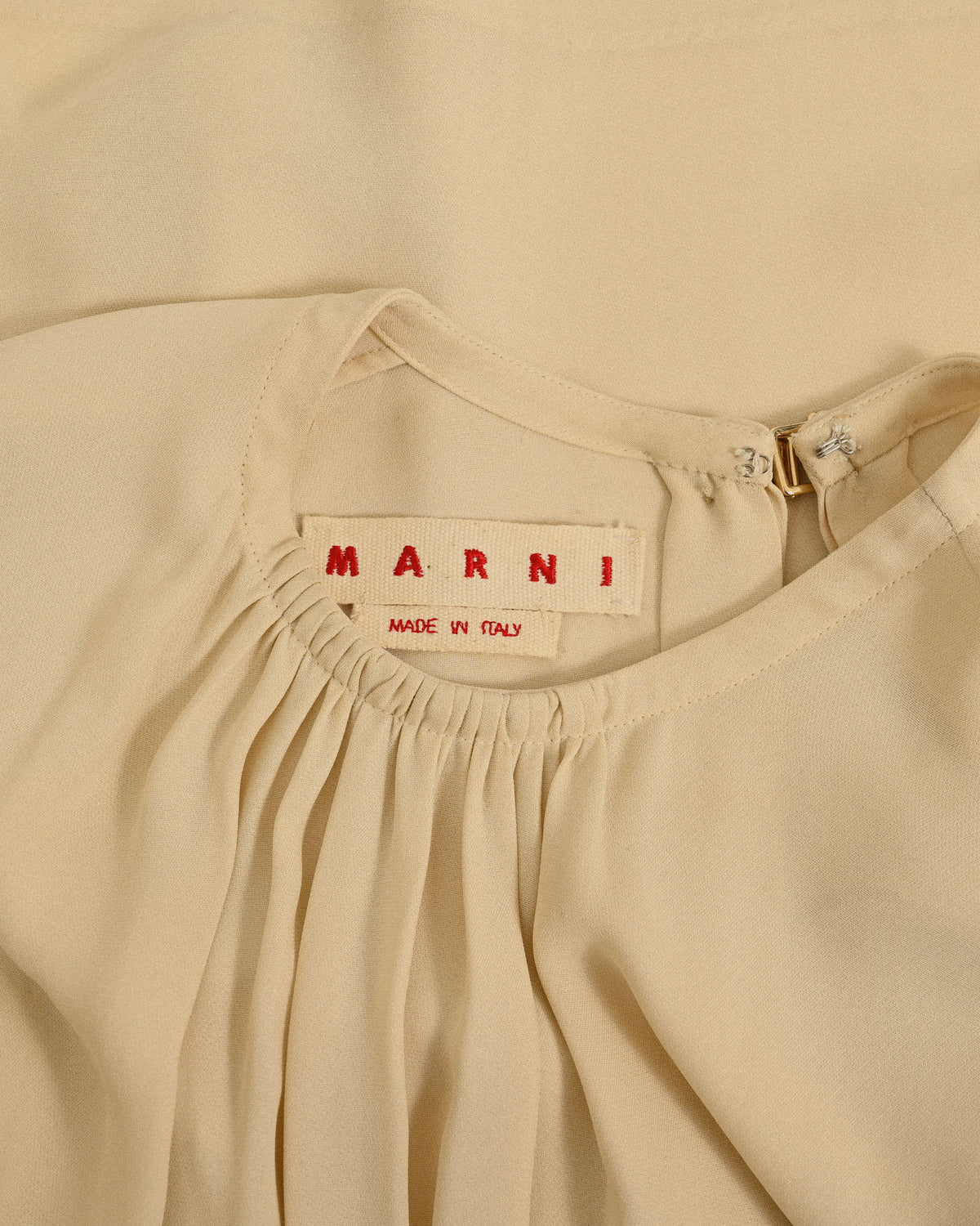 Marni精工抽褶古著上衣