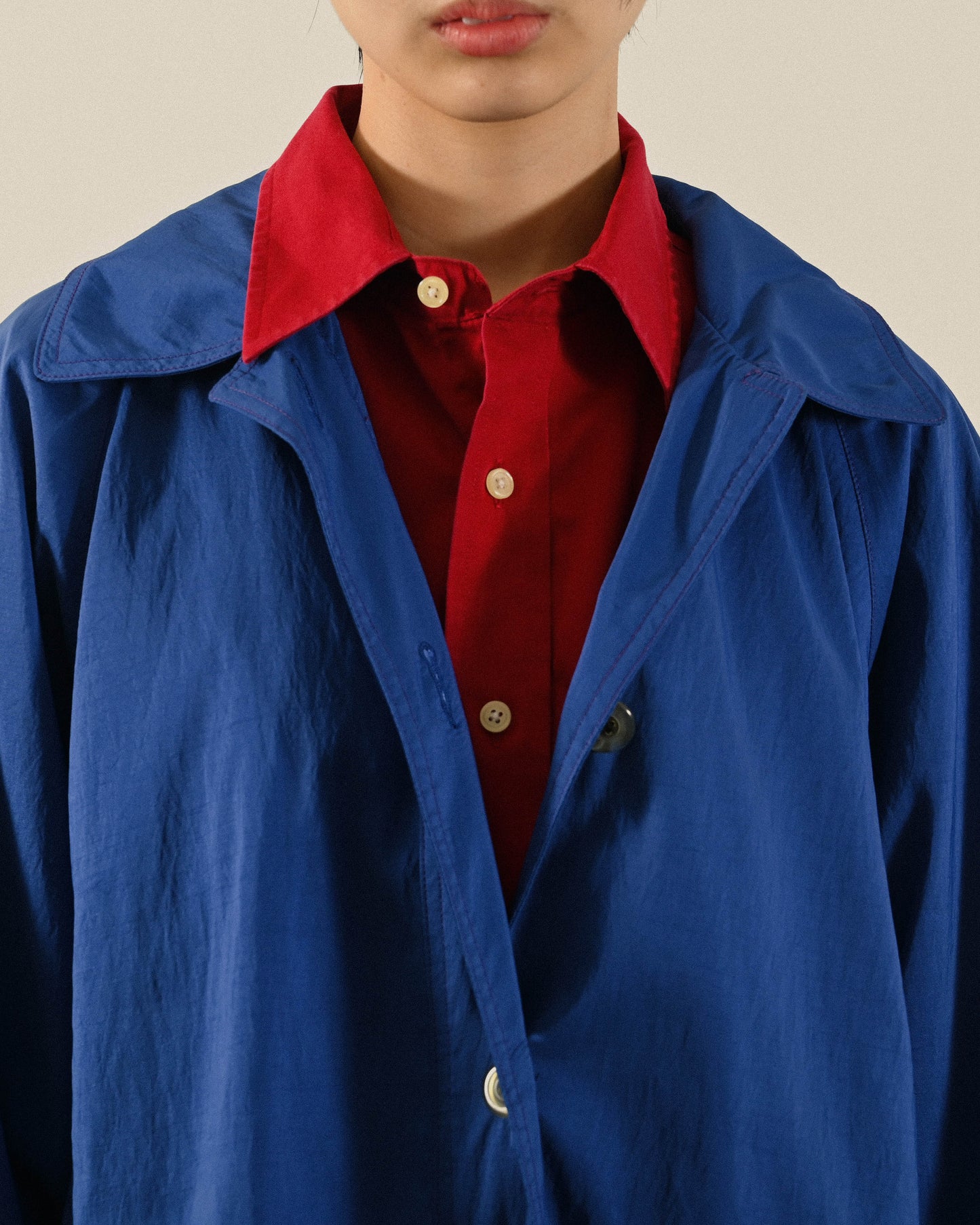 美國製鮮明色彩機能古著風衣